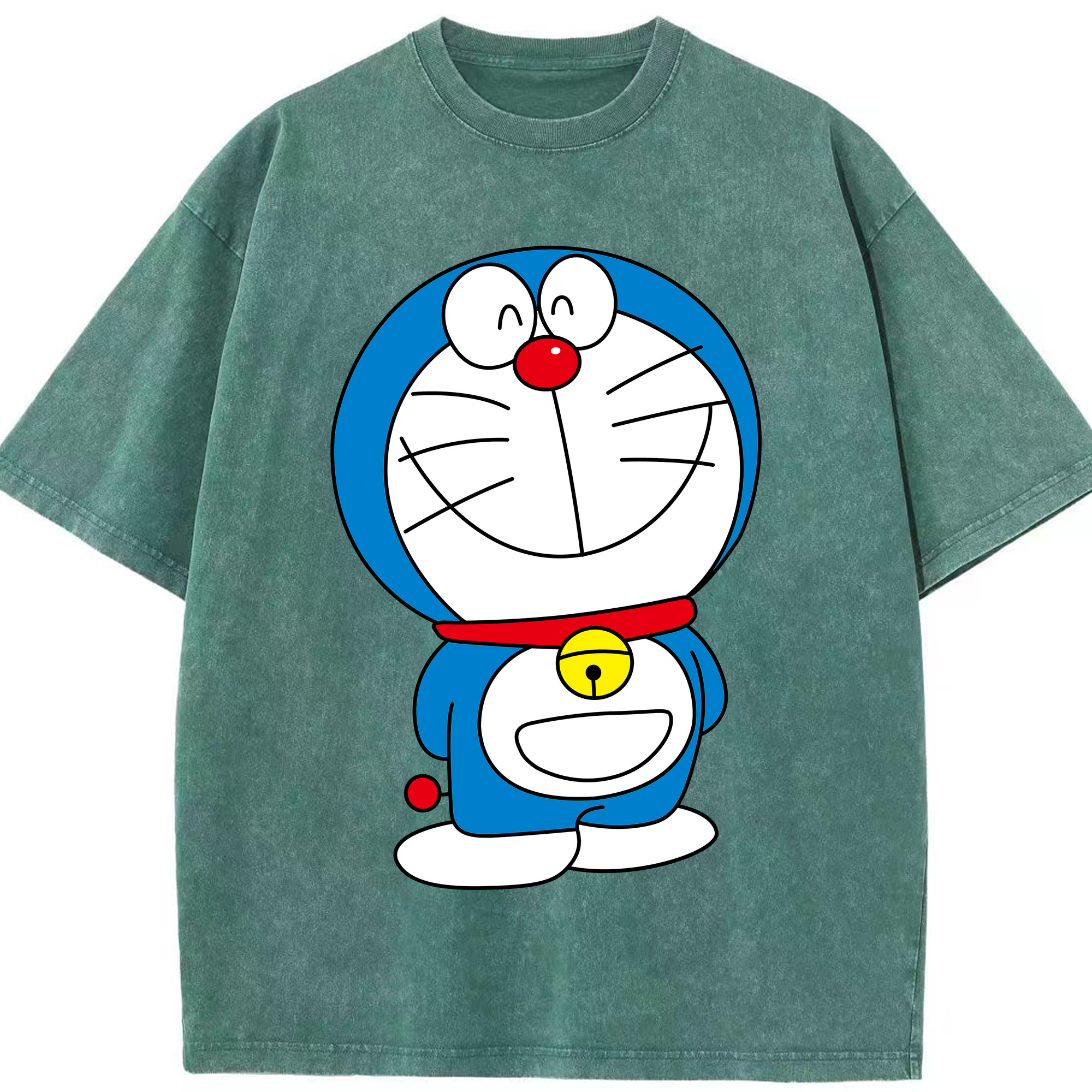 （画像用） ドラえもん Doraemon 綿100% ヴィンテージ風 半袖Tシャツ（フロントプリント）